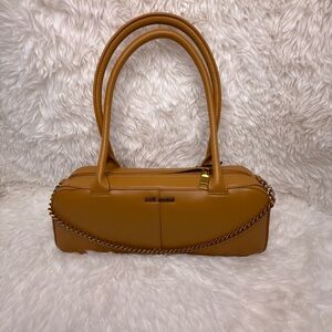 Steve Madden Hazelnut BPOPLIN Shoulder Bag With Swag Chain